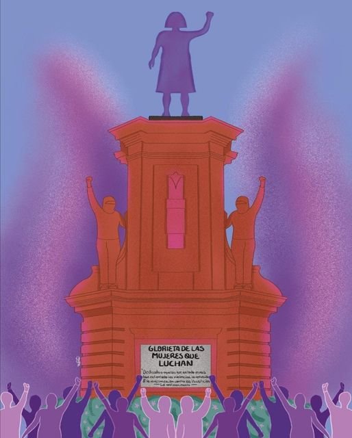 Advierten a Sheinbaum: No aceptaremos otro espacio para la Glorieta de las Mujeres que Luchan