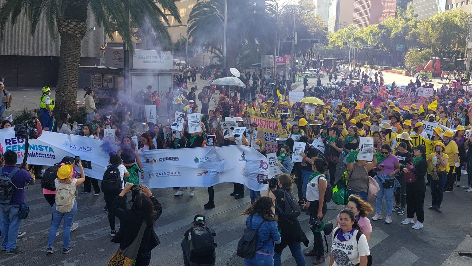 Marcha del 25N pacífica en la CDMX