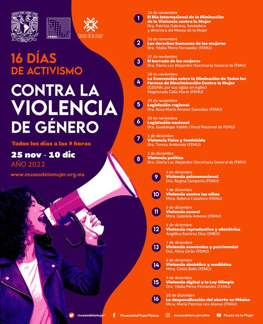 25N No dejar que el miedo nos paralice hay que actuar para erradicar la violencia contra las mujeres: Patricia Galeana Herrera